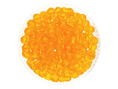 CrystaLove™ / kryształki szklane / rondelle / 3x4mm / pomarańczowy / 120szt