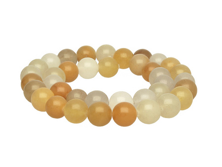 Jadeit Złoty / kula / 6mm / 64szt