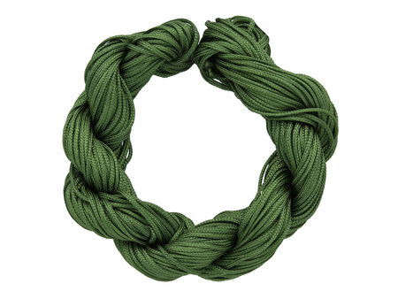 Mcord™ / Sznurek do makramy / nylonowy / 1mm / oliwkowy / 27m