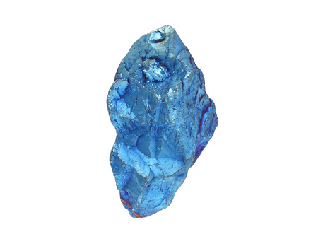 Kwarc tytanowy / grot nieregularny / 47x23x19mm / ciemny niebieski / 1szt