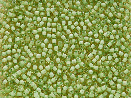 TOHO™ / Round 8/0 / Inside Color Jonquil / Mint Julep Lined / 10g / ~410szt