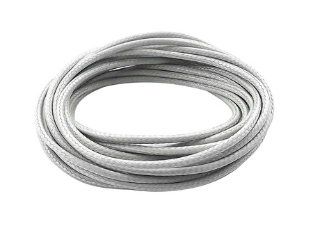 Sznurek powlekany 2.0mm, o silnym połysku / srebrny / 4m