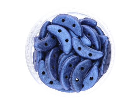 CZECHMATES™ / koraliki szklane / Crescent / 3/10mm / Metallic Suede / Blue / 5g
