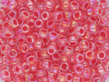 TOHO™ / Round 8/0 / Inside-Color Rainbow Crystal / Rose / 10g / ~410szt