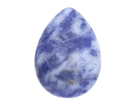 Sodalit / kaboszon / kropla / 14x10x5mm / 1szt