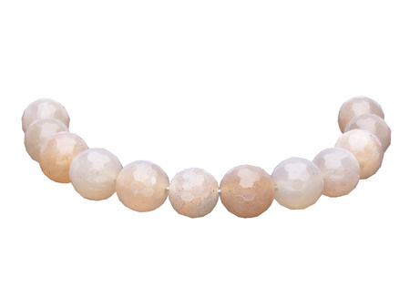 Kamień słoneczny / kula fasetowana / 8mm / 4szt