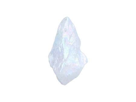 Kwarc tytanowy / grot nieregularny / 40x21x13mm / biały / 1szt
