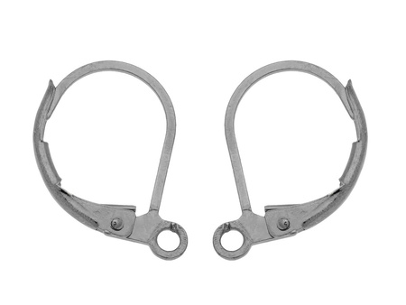 Bigle angielskie / klasyczne / 16mm / czarny / uchwyt 1.5mm / 8szt