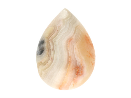 Agat Koronkowy / kaboszon / kropla / 18x25x7mm / 1szt