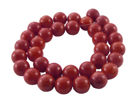 Jadeit 12mm / burgund / otwór 1,2mm / 33 koralików