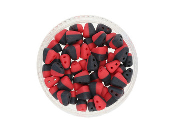 NIB-BIT™ / 6x5mm / Matte Opaque / Red Black / 5g / ~27szt