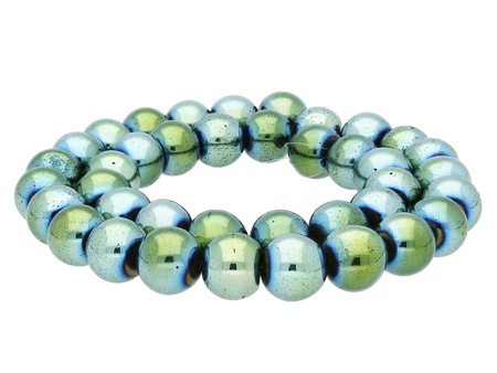 Hematyt / kula / 10mm / Emerald / 40szt