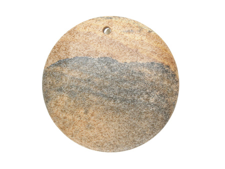 Jaspis Pejzażowy / zawieszka / koło / 40x40x6.5mm / 1szt