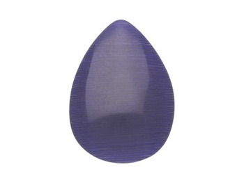 Kocie oko / kaboszon / kropla / 18x25x3.5mm / atramentowy / 4szt