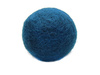 Koraliki filcowe, ciemno-niebieskie / 30mm / 1szt
