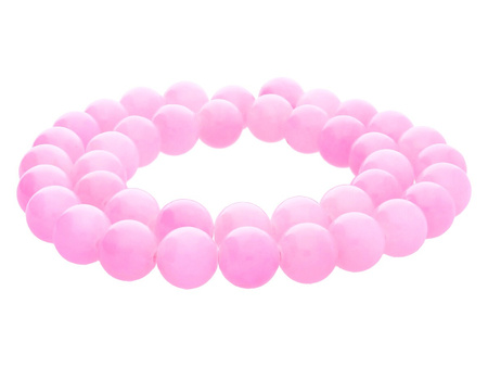Jadeit / kula / 10mm / koktajlowy róż / 40szt