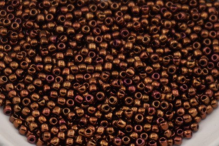 TOHO™ / Round / 11/0 / Higher-Metallic Cinnamon Bronze / 10g