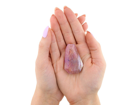 Agat / do oprawy / szlifowany / latawiec / 52x25-36mm / pastelowy różowy / 1szt