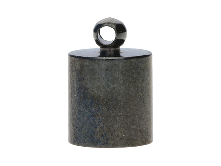 Końcówki do wklejania / okrągłe / miedź/ 11x7x7mm / czarny / otwór 6.5mm / uchwyt 1.5mm /8szt