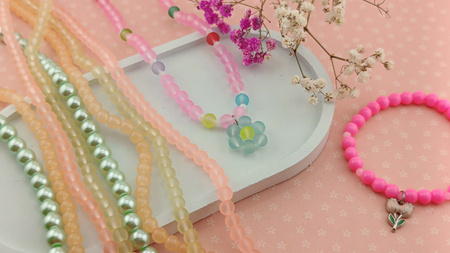 frozen™ / kula / 6mm / Różowa Landrynka / około 140szt