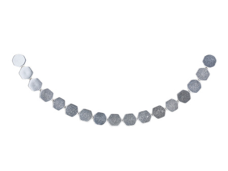 Hematyt / plaster miodu / 3x3x2mm / Silver / 14szt