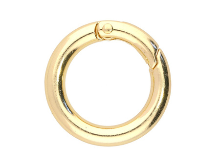 Zapięcie okrągłe, gładkie / 25x25x4mm / kolor KC Gold / 1szt