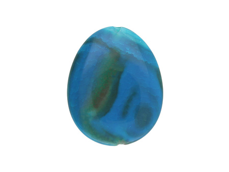 Agat / owal plaster / 48x39x9mm / niebieski / 1szt