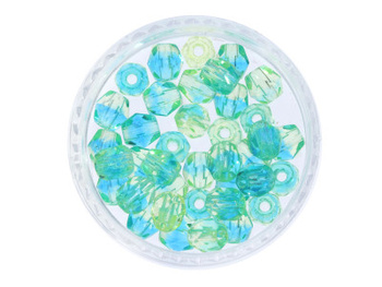 Firepolish™ / 3mm / Dual Coat / Green Blue / 40szt