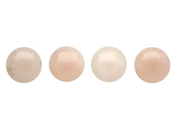 Kwarc różowy / kaboszon / okrągły / 25x25x6mm / 1szt