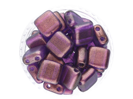 CZECHMATES™ / Tile Bead / 6mm / Halo / Tyrian / 30szt