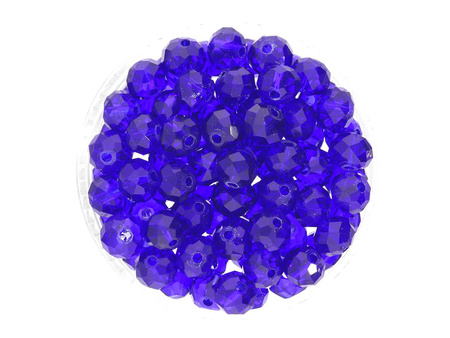 CrystaLove™ / kryształki szklane / rondelle / 2x3mm / granatowy / transparentny / 150szt