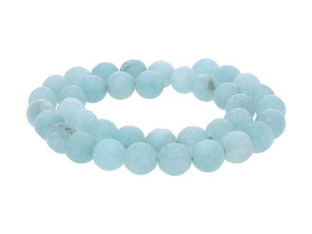 Agat / kula fasetowana / 10mm / ciemny pastelowy seledynowy / 35szt