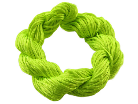 Mcord™ / Sznurek do makramy / nylonowy / 1mm / limonkowy / 27m