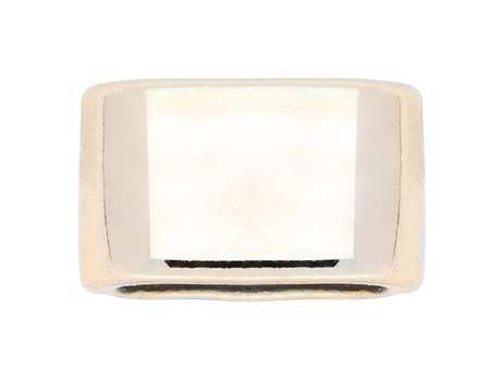 Przekładka metalowa, gładka / 8x13x8mm / KC Gold / otwór 5x10mm / 1szt