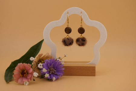 Pomponik / zawieszka / 15mm / czerwony /1szt