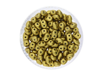 SuperDuo™ / 2.5x5mm / Matte Metallic / Aztec Gold / 10g / ~140szt