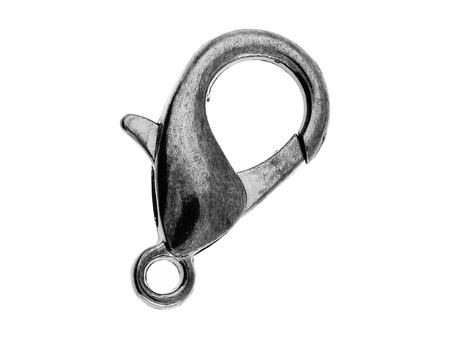 Karabińczyki klasyczne / 16mm  / czarny / otwór 1.5mm / 10szt