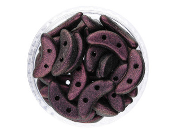 CZECHMATES™ / koraliki szklane / Crescent / 3/10mm / Polychrome / Pink Olive / 5g
