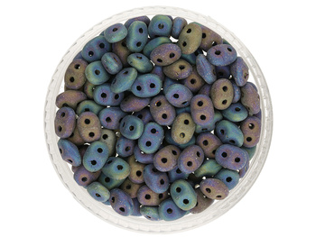 SuperDuo™ / 2.5x5mm / Matte / Iris Blue / 10g / ~140szt
