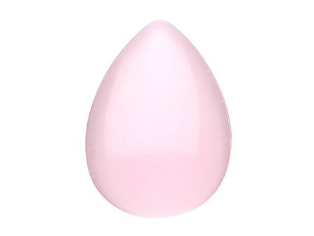 Kocie oko / kaboszon / kropla / 18x25x3.5mm / różowy / 4szt