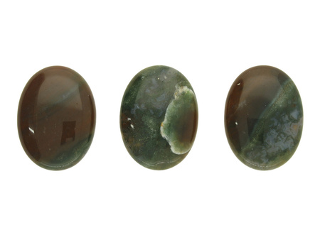 Agat indyjski / kaboszon / owalny / 40x30x8mm / 1szt