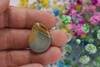 Jaspis / kaboszon / klasa AAA / 25x19x5mm / beżowy, szary / 1szt