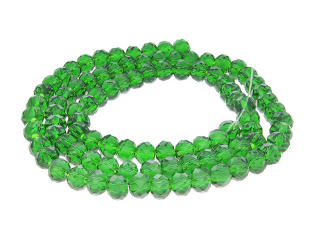 CrystaLove™ / kryształki szklane / rondelle / 3x4mm / Crystal / Peridot /147szt