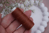 Sznurek do makramy woskowany / poliester / 0.65mm / brązowy 806 / szpulka 20m