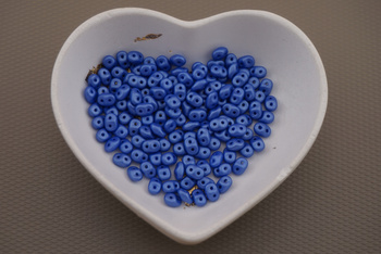 SuperDuo™ / 2.5x5mm / Powdery -Blue / 10g