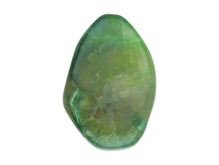 Agat / kropla płaska / 25x18x8mm / seledynowy / 1szt