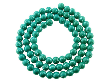 Koraliki DECO™ kula 10mm / turkusowy, zielony / otwór 1.3mm / 85 koralików