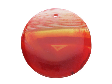 Agat / zawieszka / koło / 43x43x7mm / brązowy / 1szt