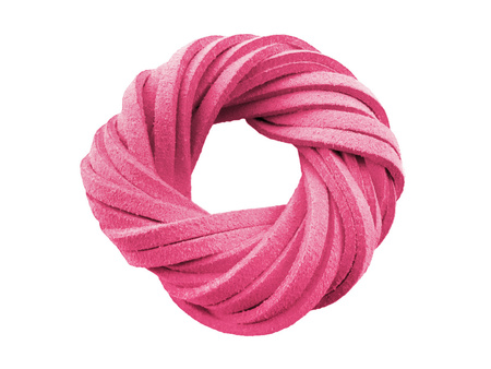 soEasy™ / rzemień zamszowy, płaski / 3x1.5mm / amarantowy / 95cm / 4szt