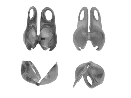 Łapaczki żeńskie / boczne / 3.2mm / czarny / otwór 1mm / 100szt